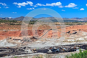 Open pit lignite mine