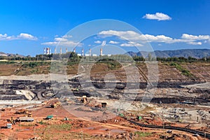 Open pit lignite mine