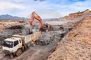 Open pit lignite mine