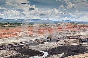Open pit lignite mine