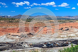 Open pit lignite mine