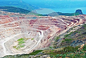 Open pit mine