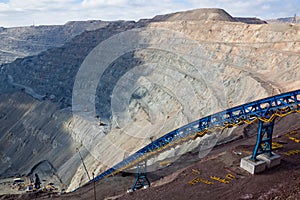 Open pit mining