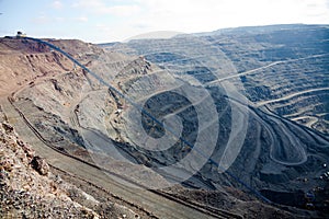 Open pit mining