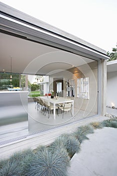 Open Plan Dining And Kitchen Area
