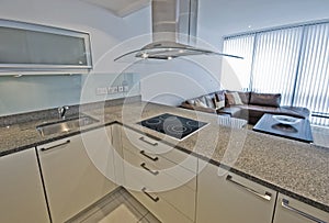 Open plan kitchen