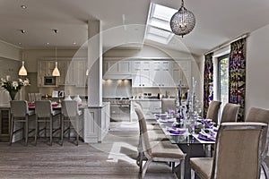 Open plan kitchen