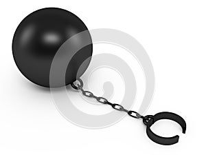 Open prisoner shackle