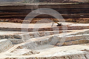 Open quarry for the extraction of kaolin