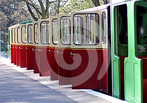 Open railway carriage doors