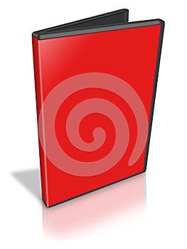 Open Red DVD Case