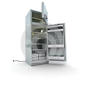 Open refrigerator