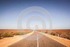 Open Road In Australian Outback