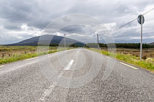 Open Road in Connemara National Park, County Galway, Ireland