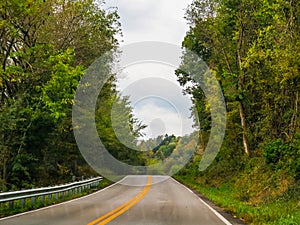 Open Road Highway In Kentucky Country