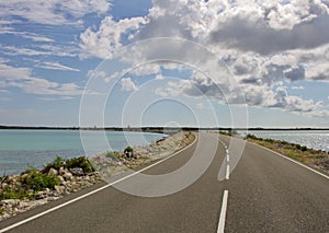 Open road in Middle Caicos, Turks & Caicos