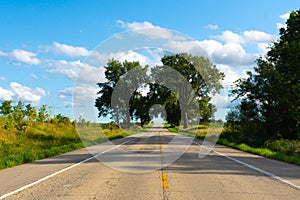 Open road in the Midwest photo