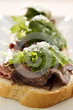 Open Roast Beef Sandwich