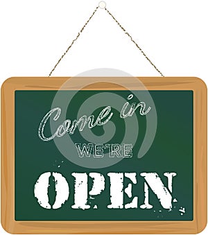 We are open sign