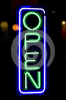 Open Sign on Store Door