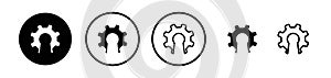 Open source icon vector set on white background