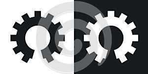 Open source icon vector set on white background