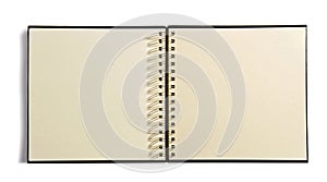 Open spiral bound agenda book