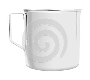 Open stainless cup with handle