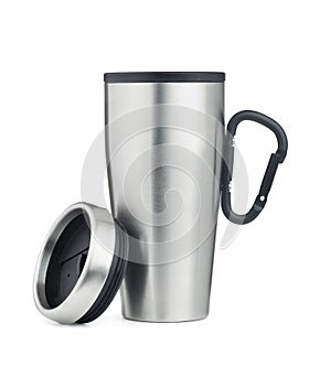 Open steel thermo mug