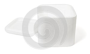 Open Styrofoam Storage Container
