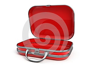 Open suitcase