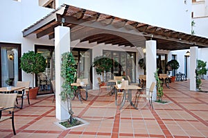 Open terrace cafe (Algarve, Portugal)