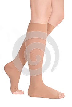 Open toe calves. Compression Hosiery. Medical stockings, tights, socks, calves and sleeves for varicose veins