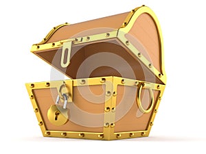 Open treasure chest