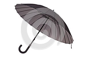 Open umbrella isolated on white