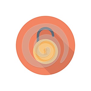 Open vector flat color icon