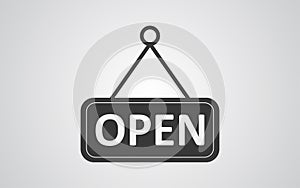 Open vector icon sign symbol