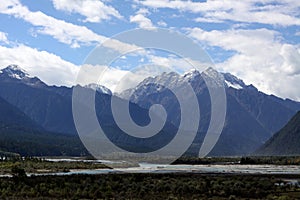 Open view of tibetan valley