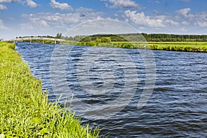 Open water and a bridge photo