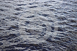 Open water surface of the sea. Abstract background.