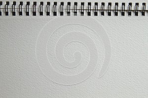 Open watercolor drawing notebook