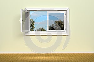 Open window