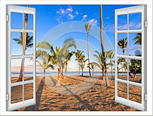 Open window to the sea