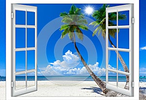 Open window to the sea