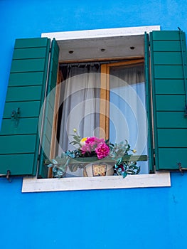 Open windows in Venice Italy