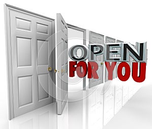 Open For You Door Opening Words Always Inviting Welcome photo