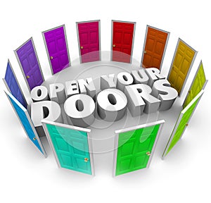 Open Your Doors Opportunity Possibility Options New Paths