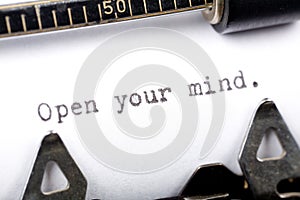 Open your mind