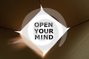 Open Your Mind Concept