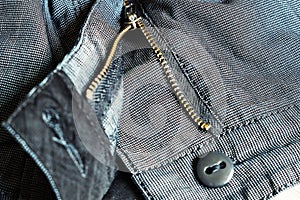 Open zipper pant